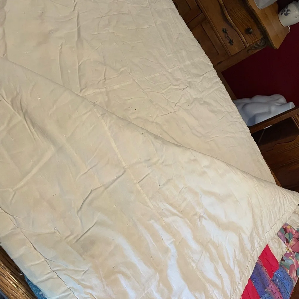 Handmade Patchwork Quilt - Red Multi
